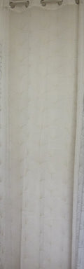 Visillo Alma Beige – Elegancia Bordada y Transparencia Natural