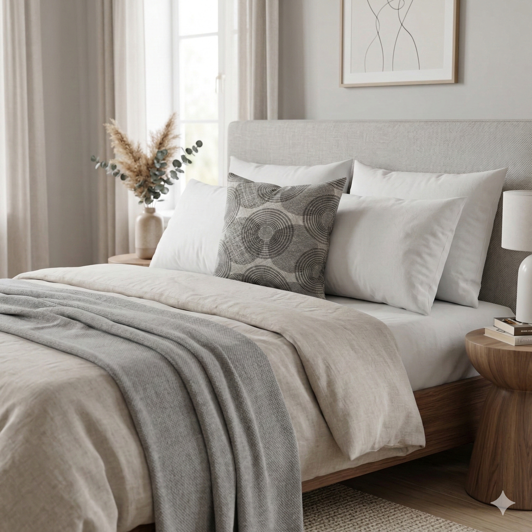 Cojín Decorativo Twister Gris – Elegancia Geométrica y Confort Local