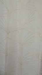 Visillo Alma Beige – Elegancia Bordada y Transparencia Natural
