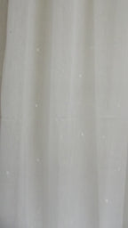 Visillo Lunares Blanco – Elegancia Atemporal y Suavidad Lumínica (140 x 260 cm)