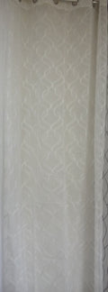 Visillo Sarah Blanco – Armonía Geométrica y Luminosidad Pura (140 x 260 cm)