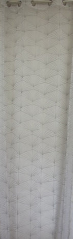 Visillo Alma Gris – Elegancia Bordada y Diseño Atemporal