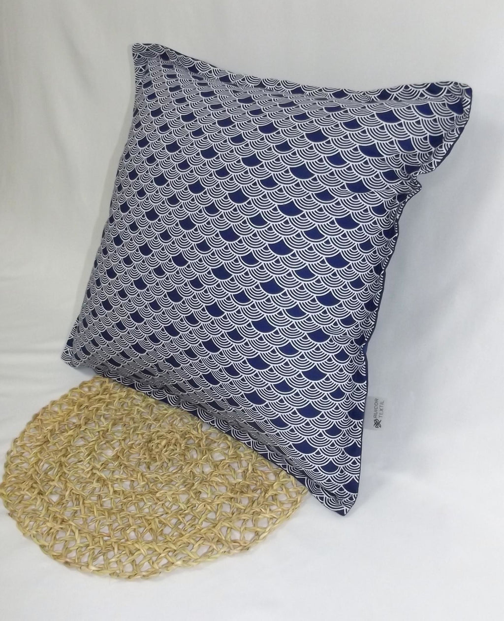 Cojín Nami Azul | 100% Algodón (Con Relleno)