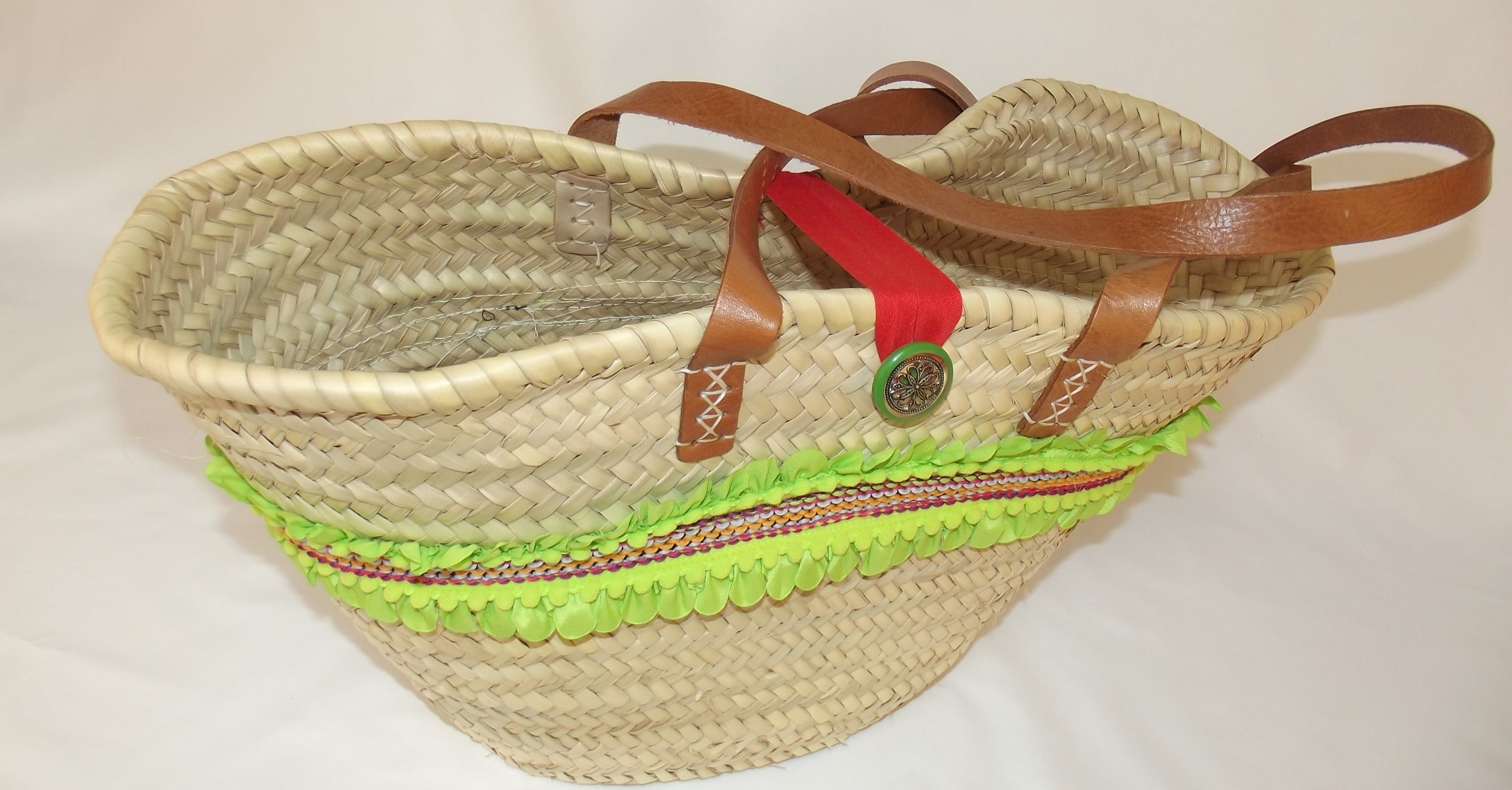 Bolsa Cesta de Verano Artesanal: Tu Esencial para la Playa con un Toque Boho Chic