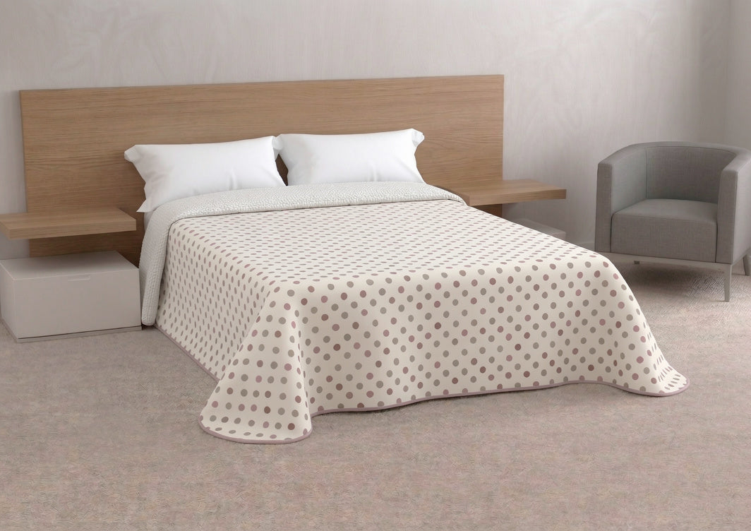 Colcha Bouti Eva: Elegancia y Estilo de Lunares para tu Dormitorio