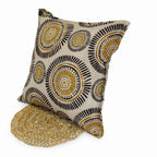 Cojín Decorativo "Sol Mostaza" – Estilo Boho
