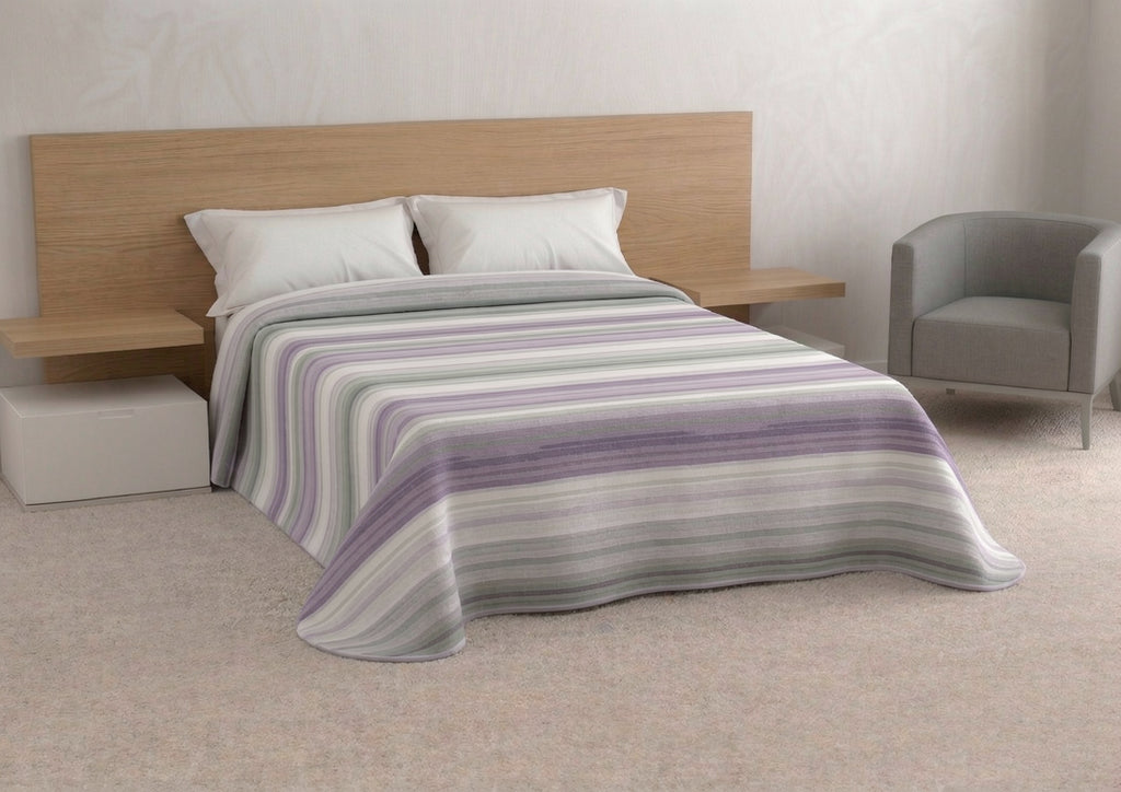 Colcha Bouti Laika: Armonía de Líneas y Confort para tu Dormitorio
