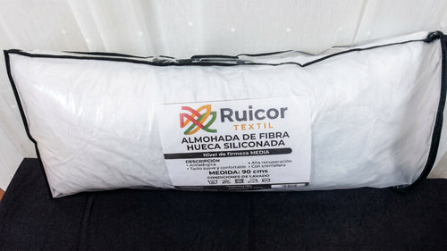 Almohada Ruicor Textil de fibra hueca siliconada, nivel de firmeza Alta, envasada en bolsa con cremallera