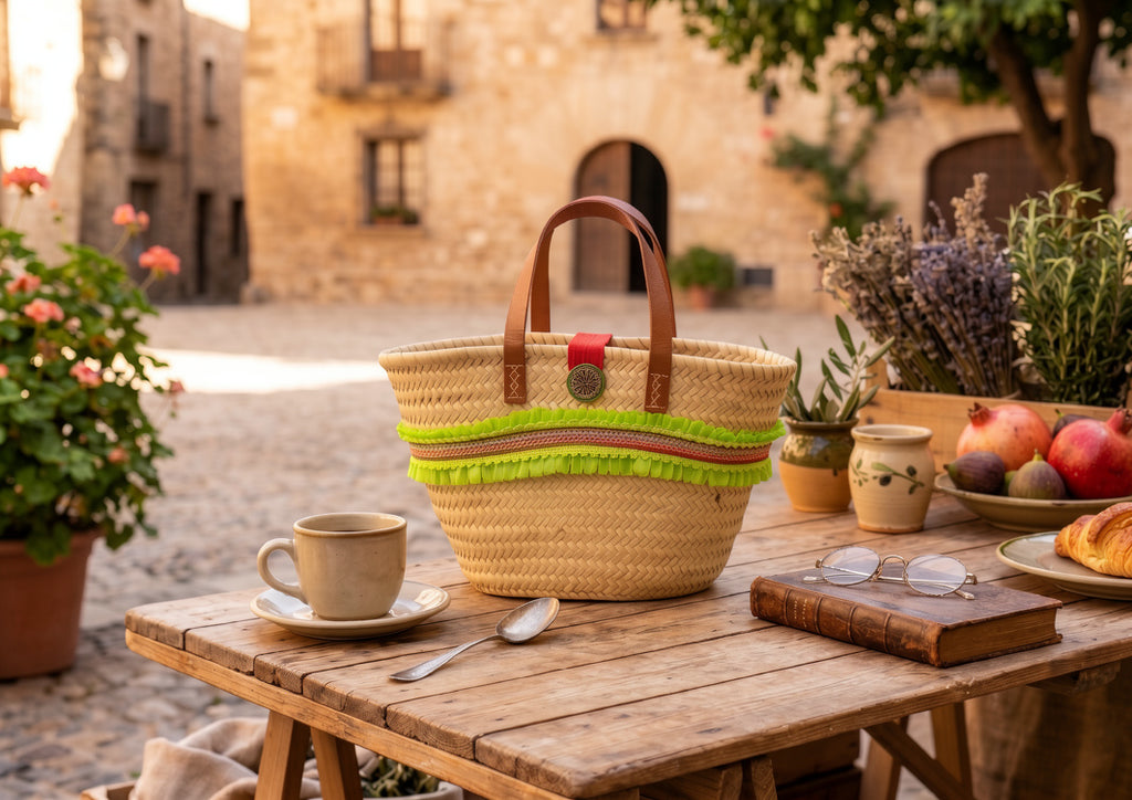 Bolsa Cesta de Verano Artesanal: Tu Esencial para la Playa con un Toque Boho Chic